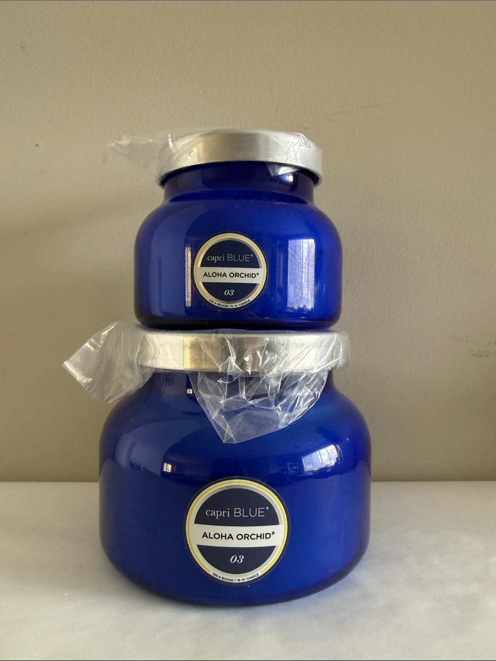 Mega Promotion 2Candles Capri Blue   (Aloha Orchid, 19 oz) and Aloha Orchid8oz